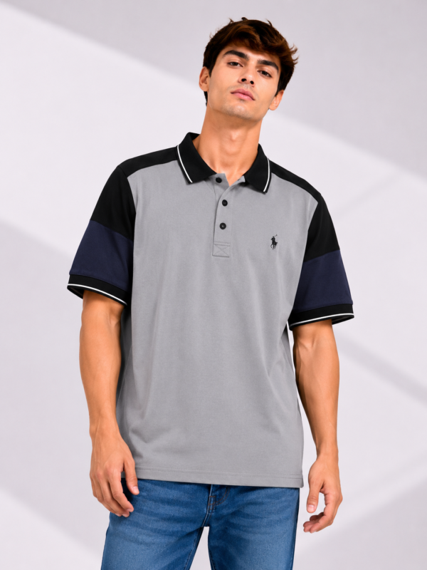 Men’s Colorblock Shoulder US Polo Shirt